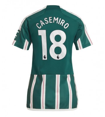 Manchester United Casemiro #18 Segunda Equipación Mujer 2023-24 Manga Corta